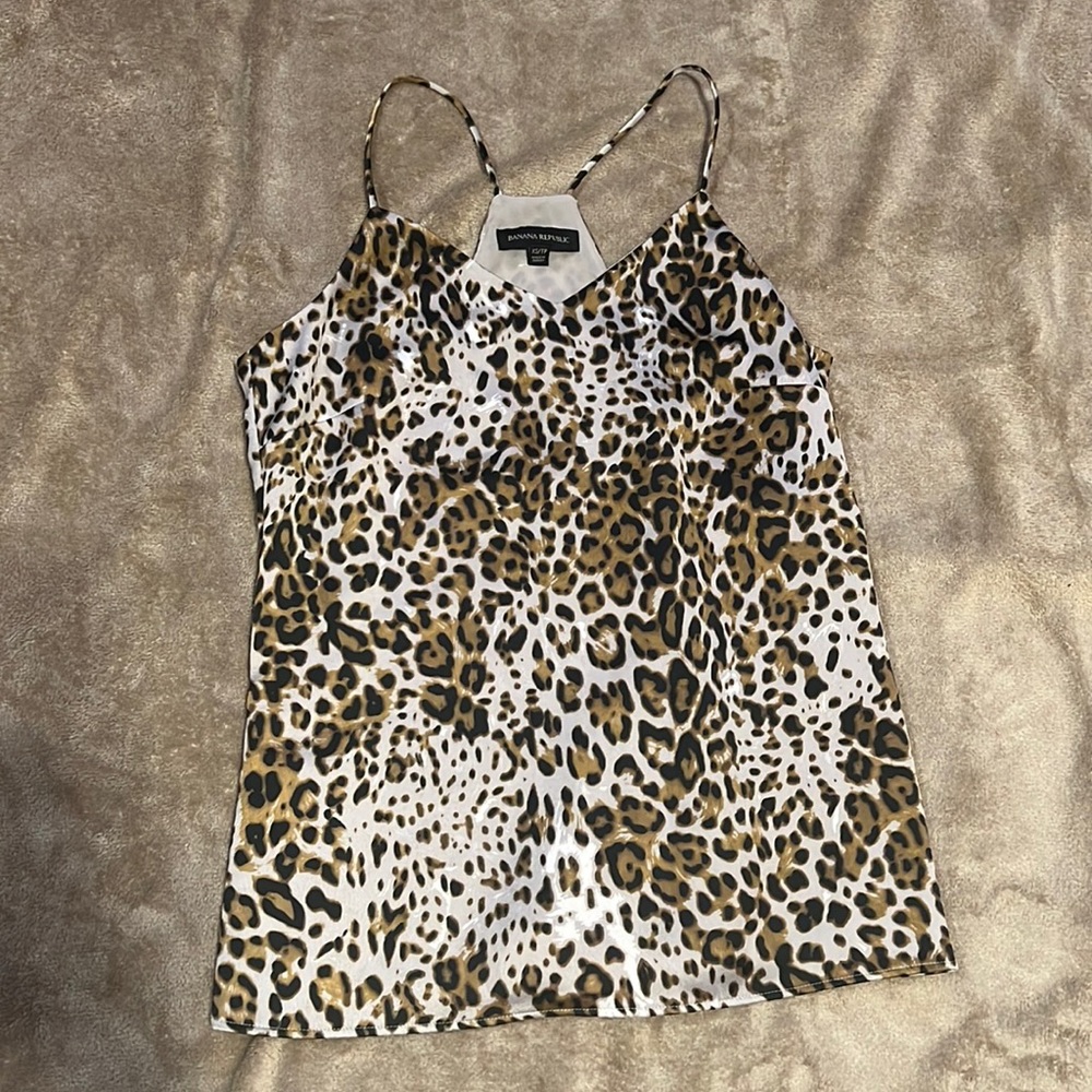 Banana republic dressy tank cheetah print